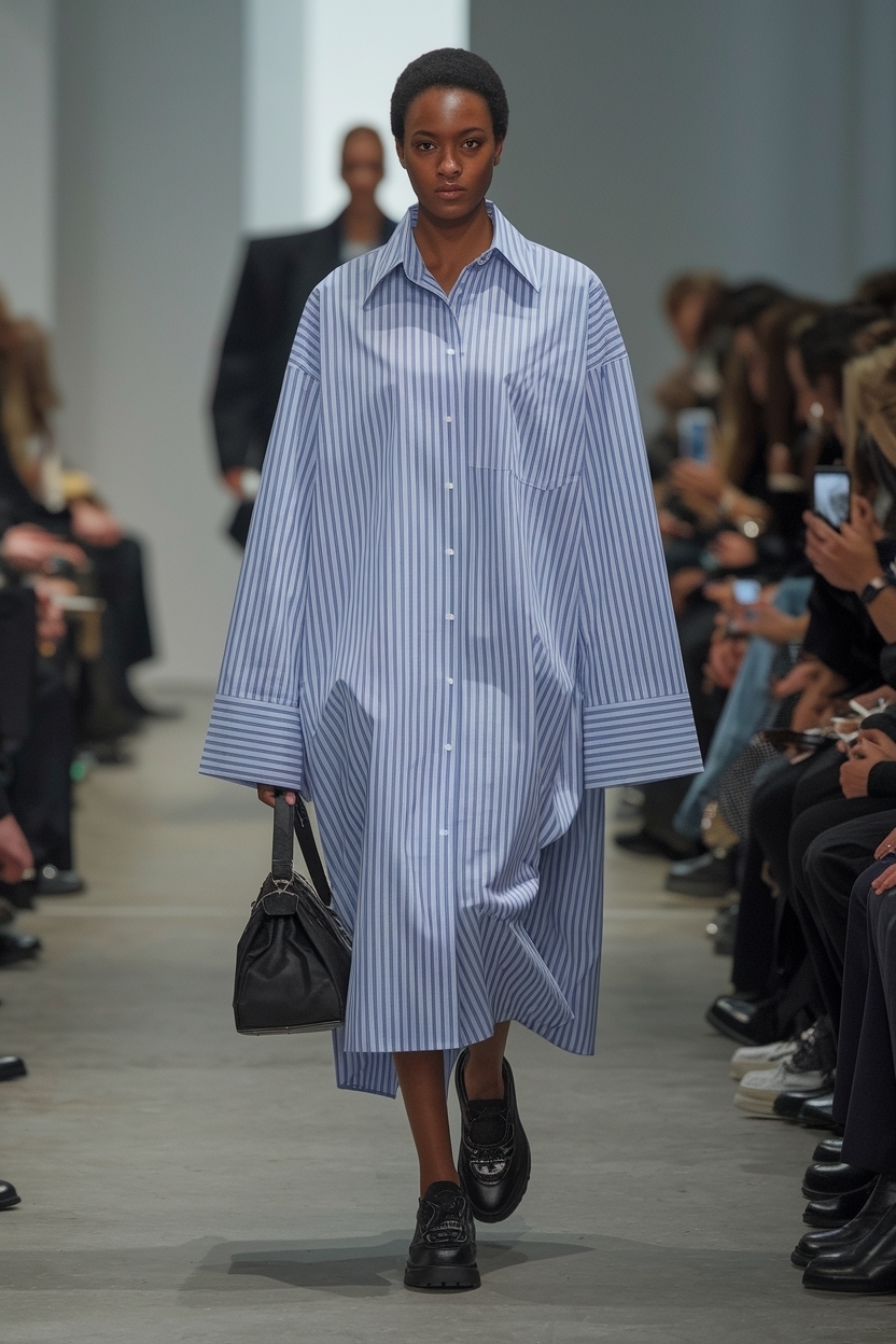 Oversized Dress Shirt Outfit for Black Women: Style Tips outfit idea