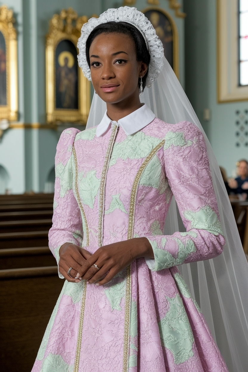Stylish Pastel Church Outfit for Black Women outfit idea