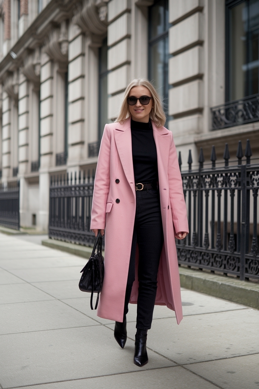 Pink and Black Outfit Ideas for Chic Fashionistas outfit idea