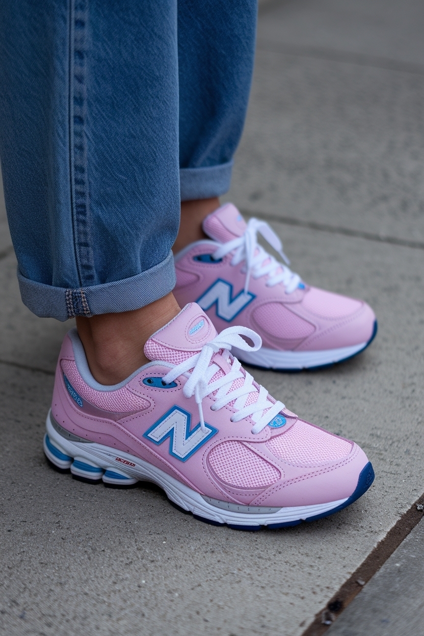 Pink New Balance Shoes Outfit: Vibrant Style Inspiration outfit idea