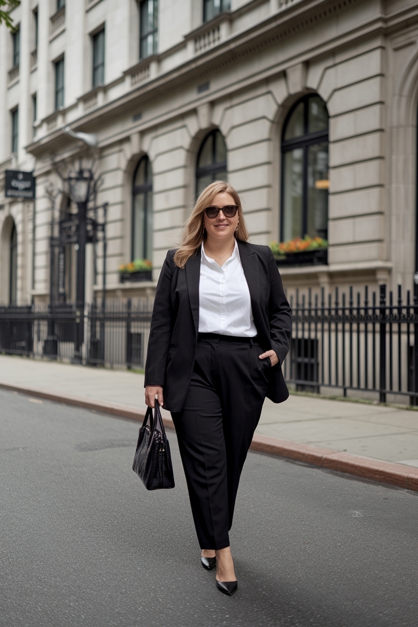 Chic Plus Size Business Casual Outfits for Office Wear outfit idea