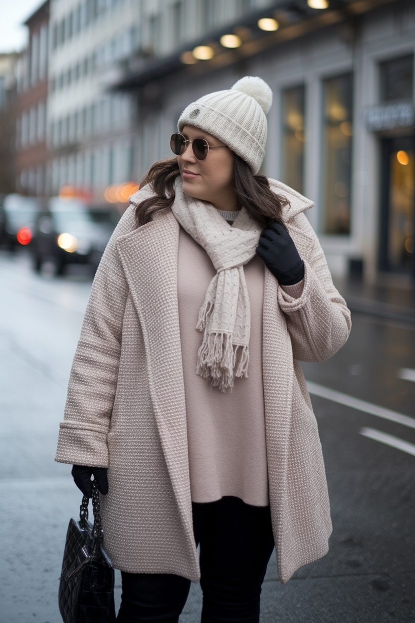 Stylish Plus Size Cold Weather Outfits to Stay Warm outfit idea