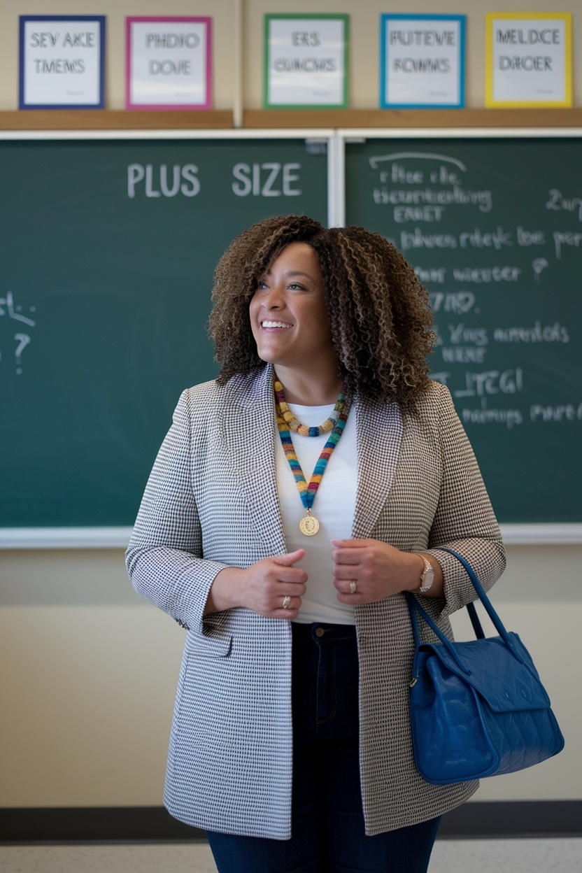 Inspiring Plus Size Teacher Outfits Elementary Style outfit idea