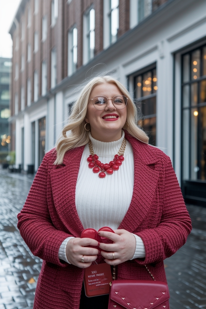 Romantic Plus Size Valentines Day Outfit to Impress outfit idea