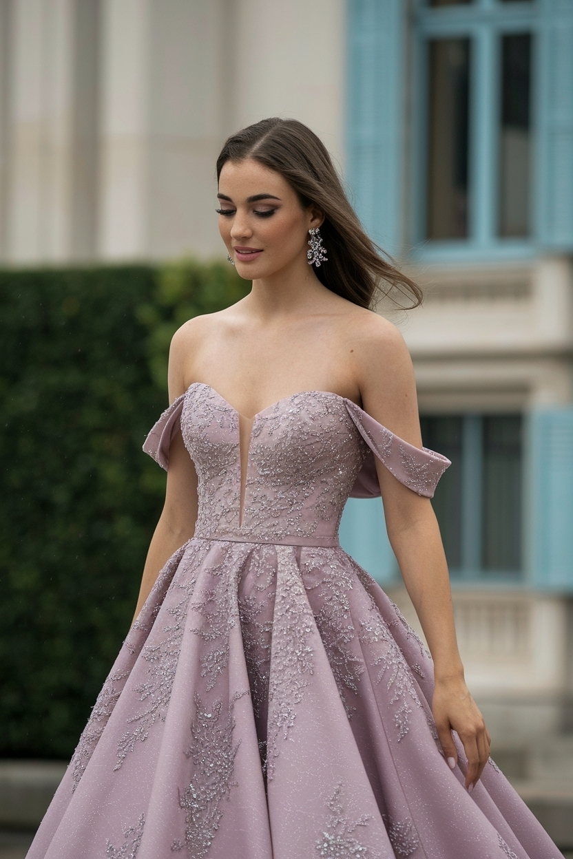 Prom Dresses Off the Shoulder: Chic Styles for Every Body outfit idea