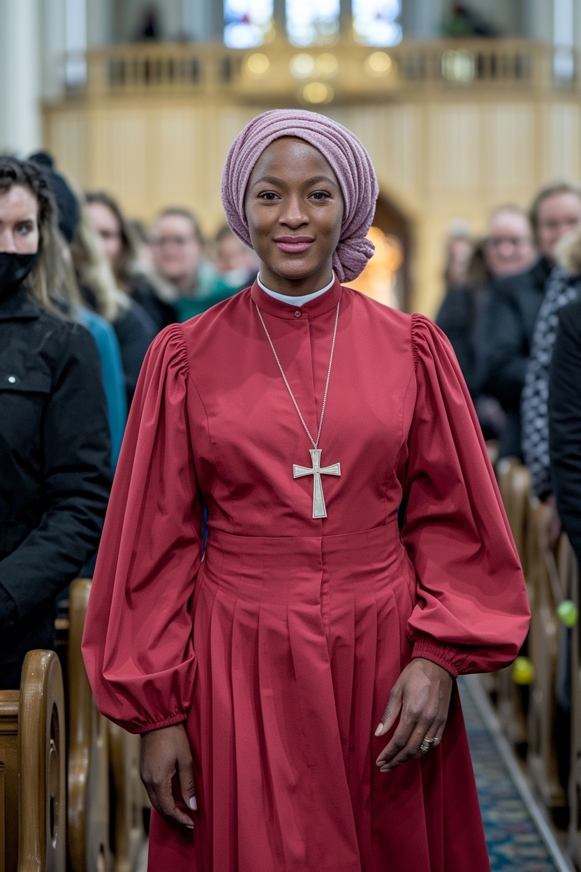 Chic Red Church Outfit Ideas for Black Women outfit idea