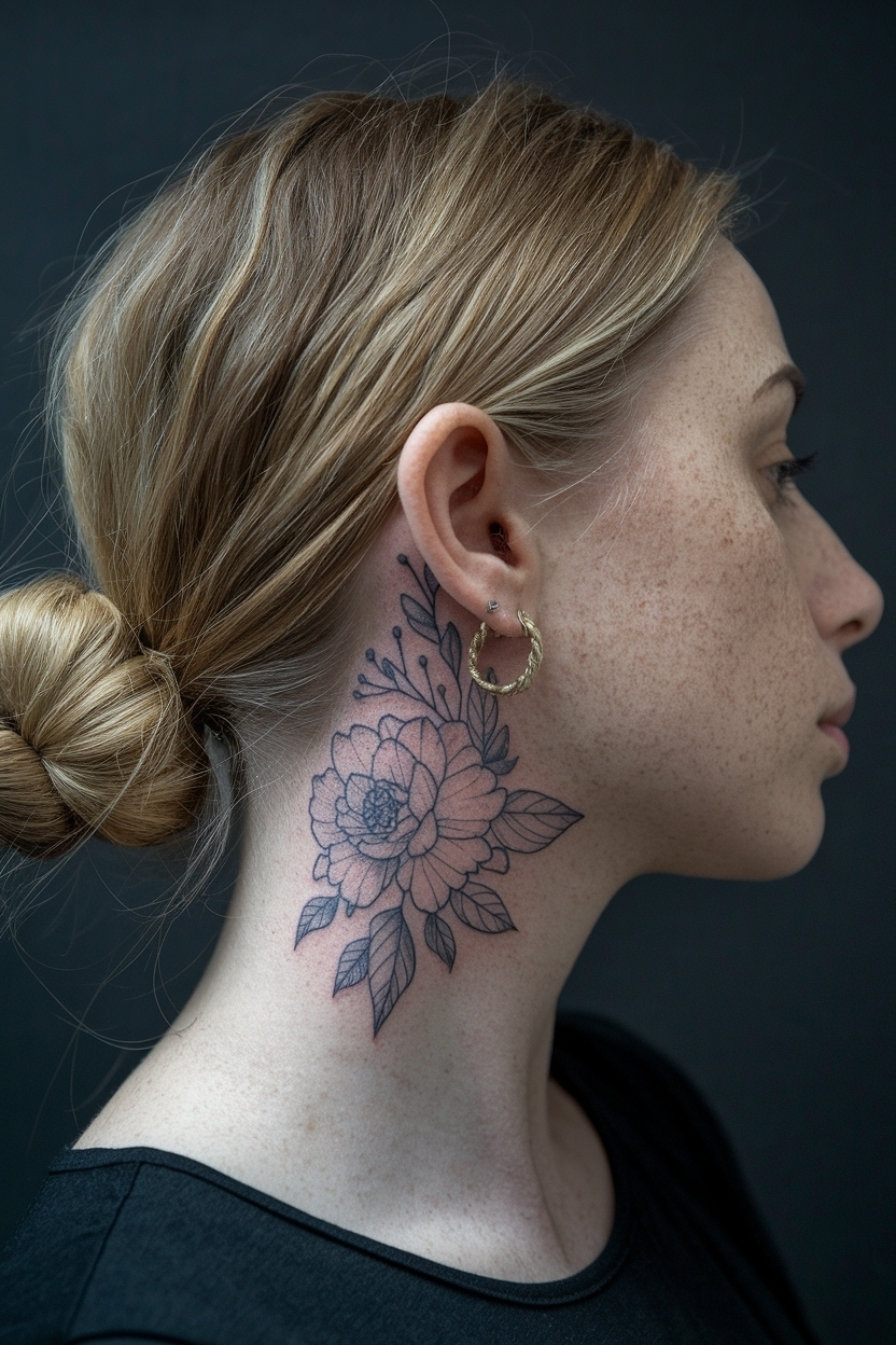 Side Neck Tattoos Women Ideas: Creative Inspirations outfit idea