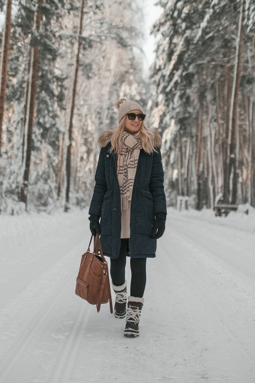 Snow Boots Outfits for Women: Stylish Footwear Ideas outfit idea