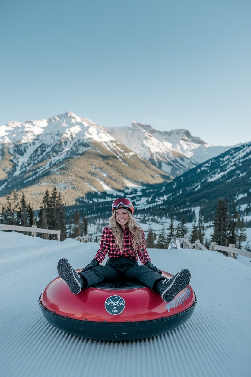 Cozy Snow Tubing Outfit for Women to Stay Comfortable outfit idea