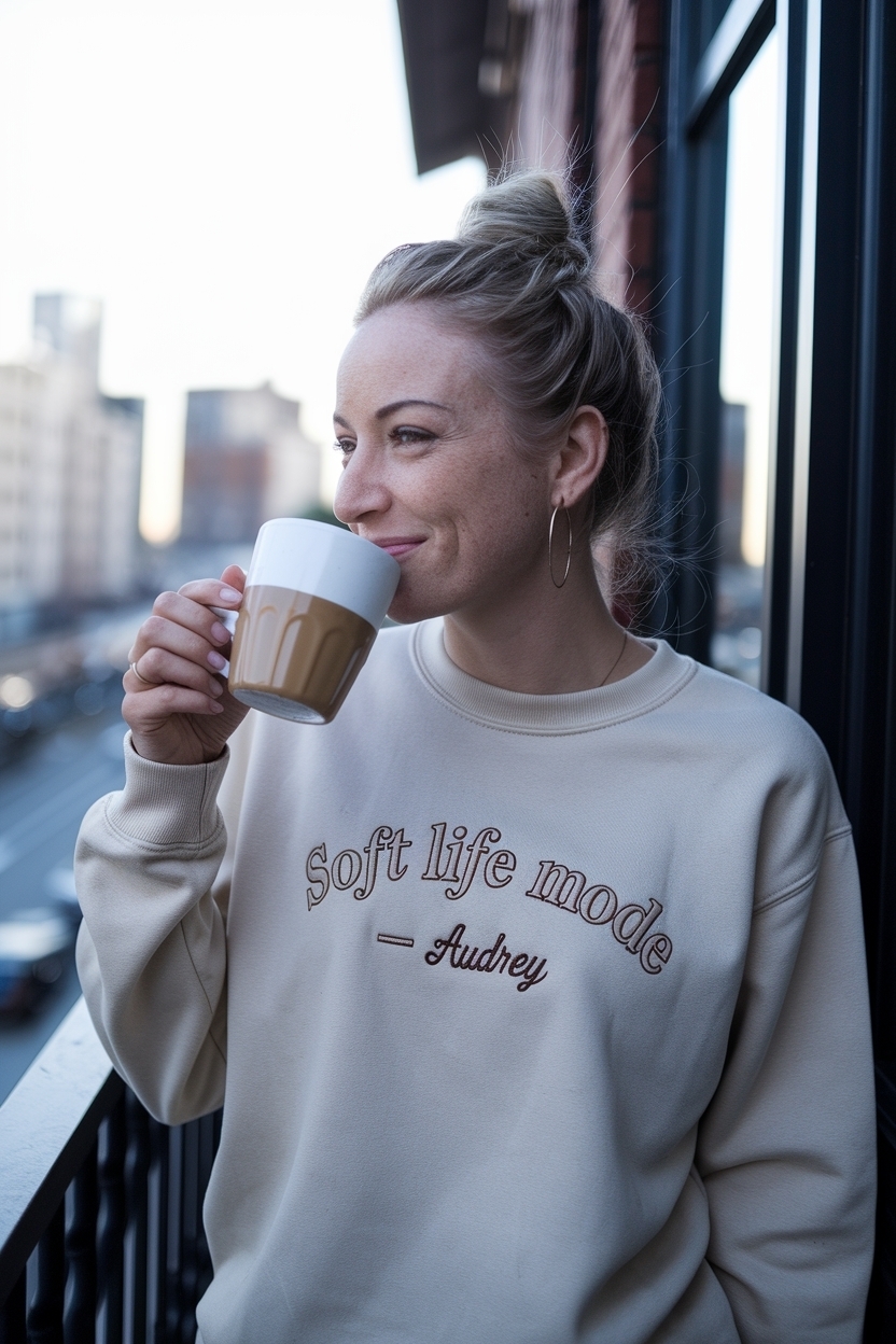 Soft Life Mode Audrey: Embracing Comfort and Style outfit idea