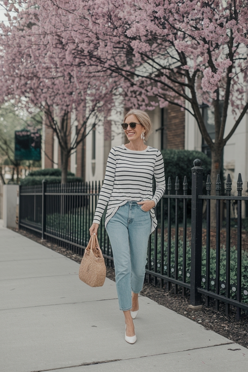 Spring Casual Outfits Women Over 40 Mom: Stylish Choices outfit idea