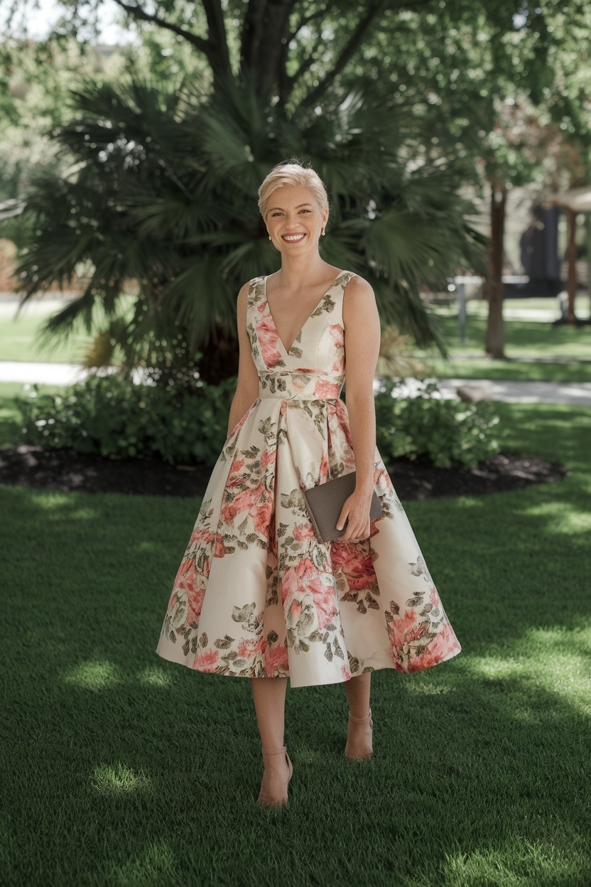 Spring Cocktail Dress Wedding Guest: Vibrant Options outfit idea