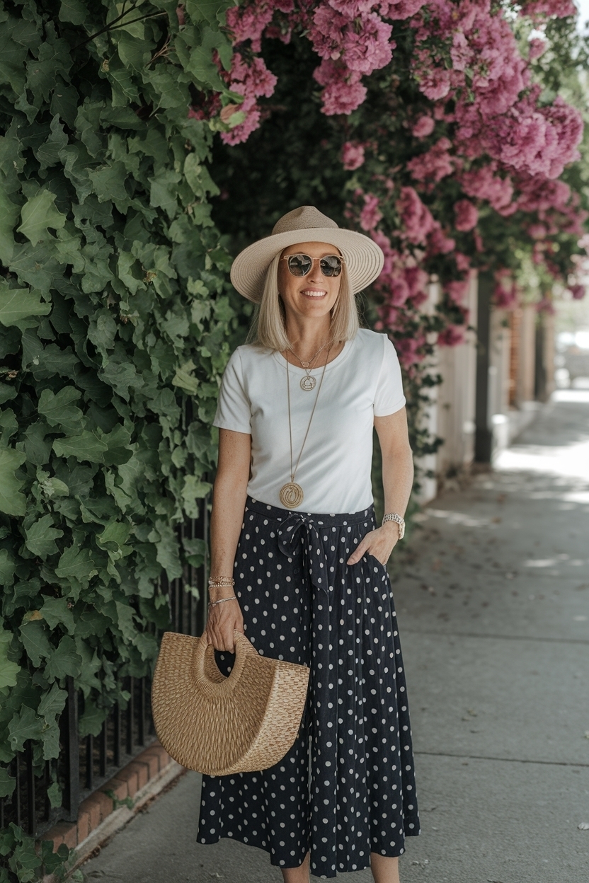 Casual Mom Summer Outfits Women Over 40 for Fun Days outfit idea
