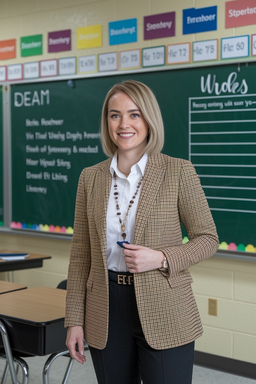 Teacher Outfits Dress to Impress in the Classroom outfit idea
