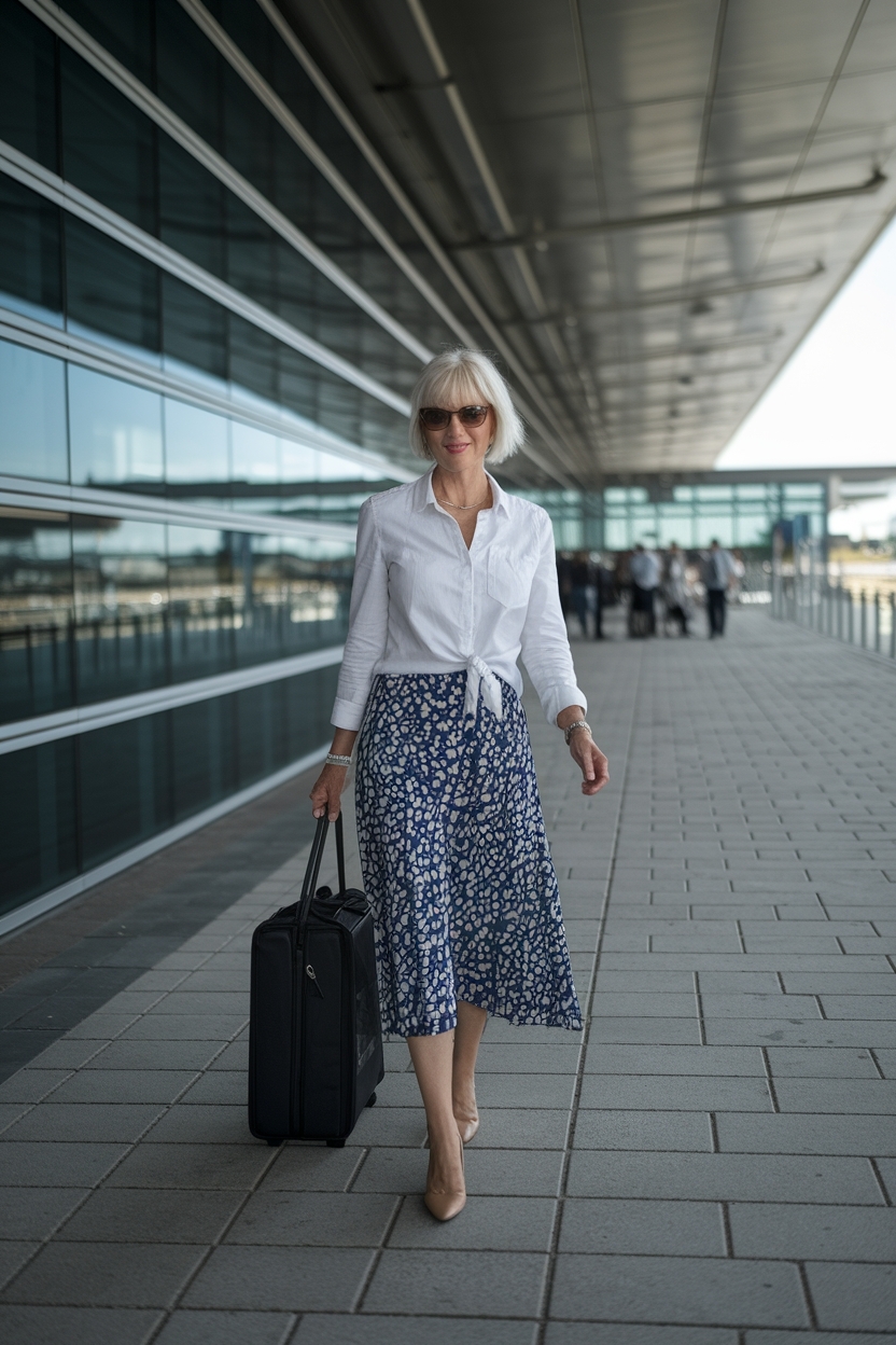 Travel Outfit Summer Airport for Women on the Go outfit idea