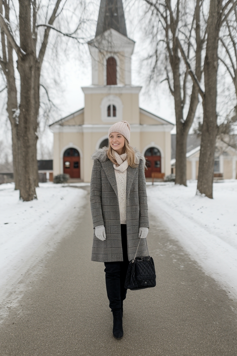 Warm Church Outfit Winter: Layering for Comfort outfit idea