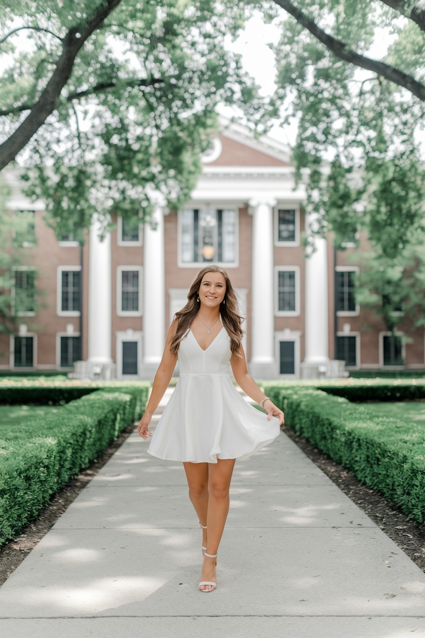 White Graduation Dress High School: Elegance Meets Tradition outfit idea