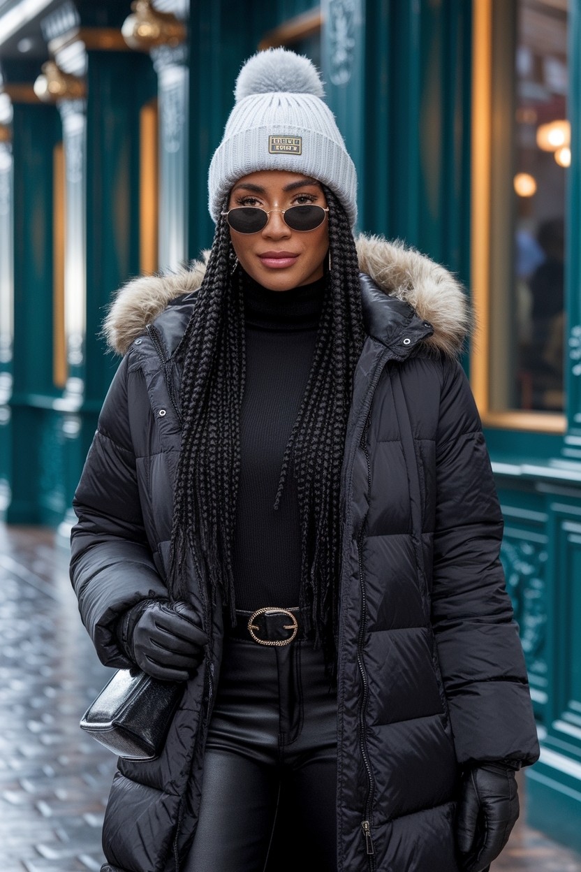 Winter Club Outfit Black Women for Night Out Glam outfit idea