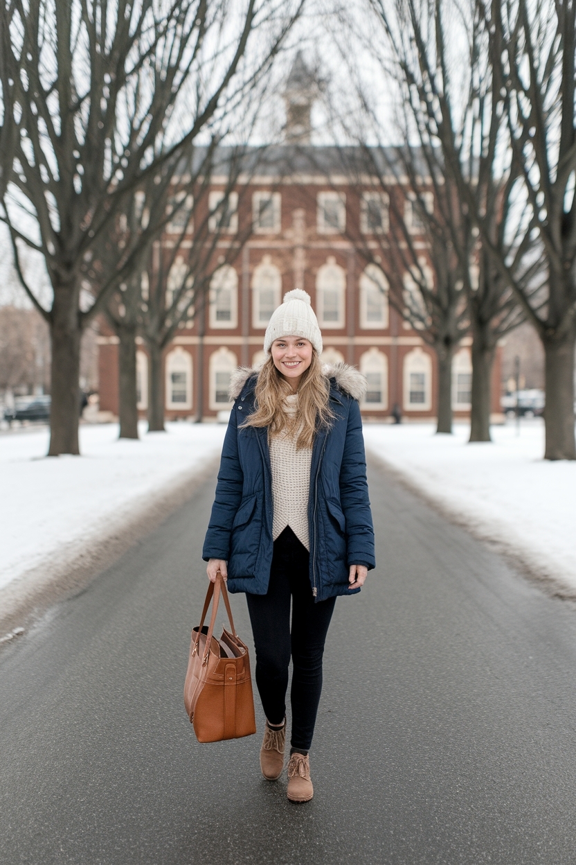 Stylish Winter Outfits for College: Stay Warm and Cool outfit idea