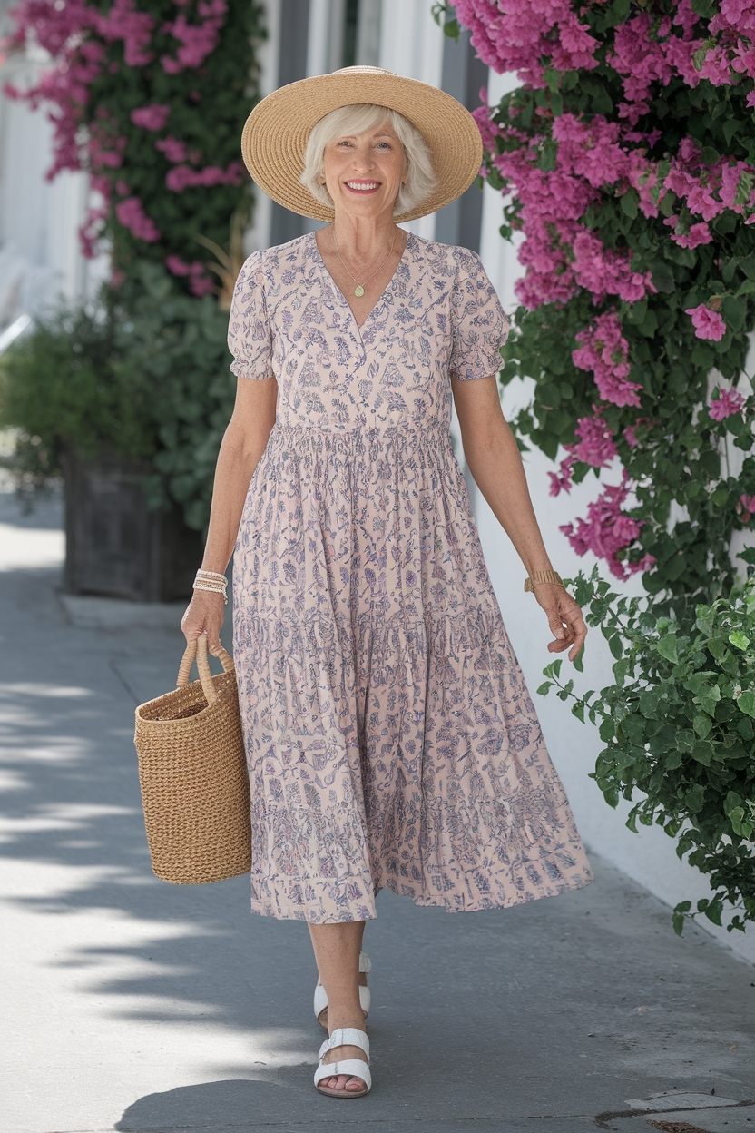 Women Over 60 Summer Dresses: Light and Stylish Choices outfit idea